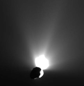 The moment of impact on Tempel-1