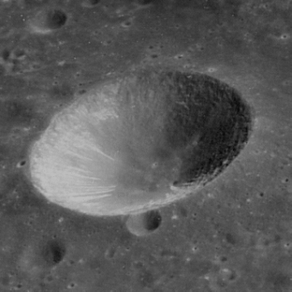A simple lunar crater.