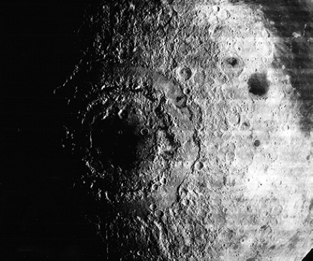 The Orientale basin on the Moon.