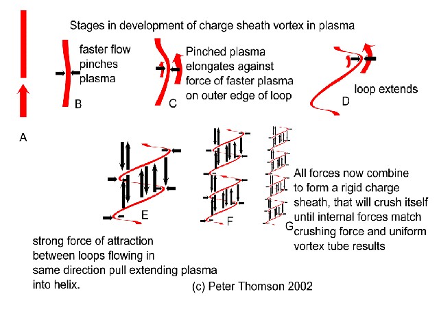 development of the charge sheath in plasma
