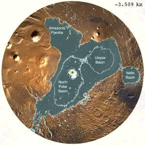 [Image:
Mars, northern basins]